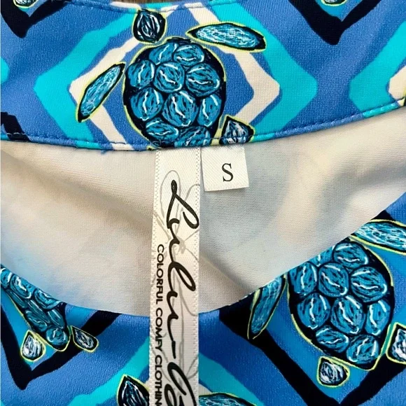 Lulu B Turtle Print Sleeveless Dress UPF 50+ NWT Size Small pickleball resort​ - Picture 7 of 10
